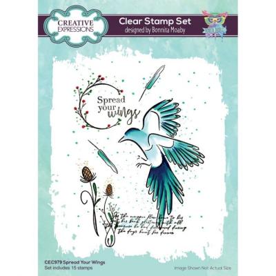 Creative Expressions Clear Stamps - Spread Your Wings